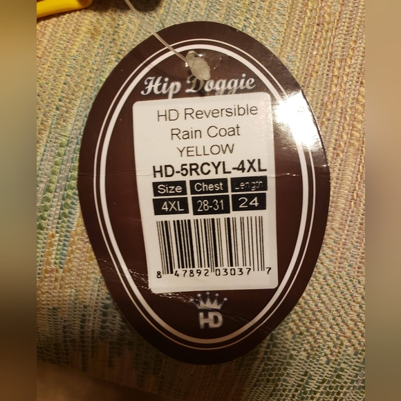 Dog Reversible Rain Coat 4XL - Picture 5 of 5